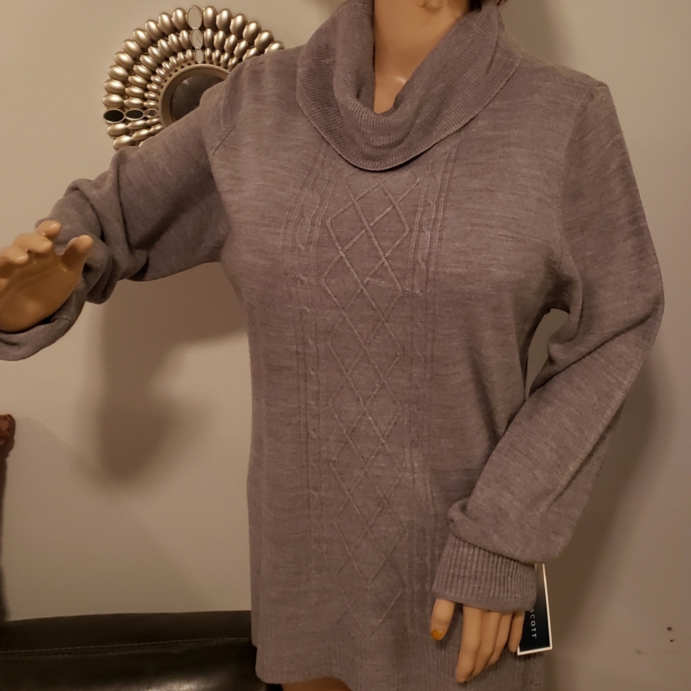 Karen Scott Gray Sweater